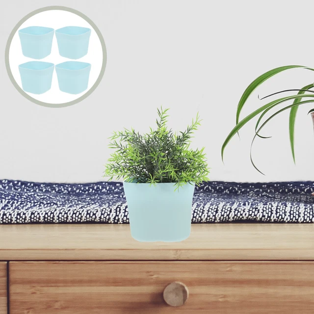 4pcs Mit Entwässerung Loch Blumentopf Bonsai Pflanzer Topf Anlage Töpfe Groß