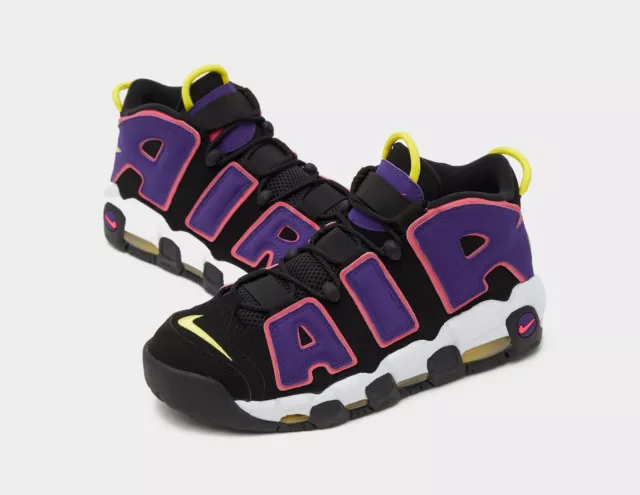 NIKE AIR MORE UPTEMPO '96 Men's Trainers (UK 7.5 /EU 42 /US 8.5) Black Brand New