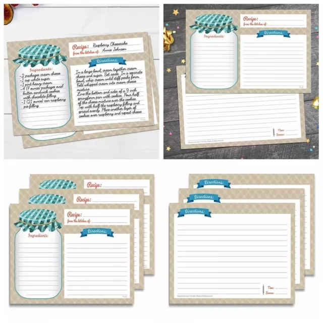 25PCS Double Sided Message Card 14*10cm Greeting Postcards  Kitchen