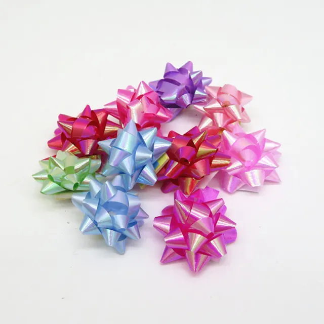 20PCS 2-inch Star Lace Ribbon Christmas Gift Wrapping Gift Box Decoration YT