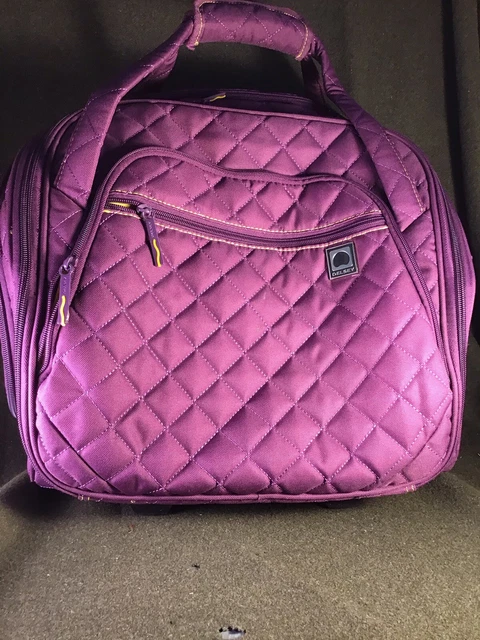 Delsey quilted cheap rolling underseat bag