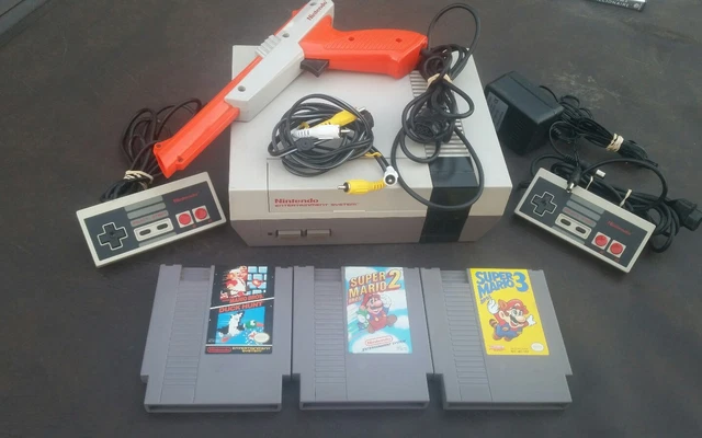 NINTENDO NES CONSOLE System Super Mario Bros 1 2 3 Original OEM ...