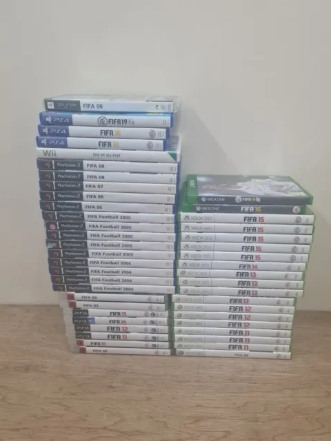 FIFA Games Bundle Joblot X 46 Mixed Console Ps2 PS3 Xbox 360/One PSP Wii