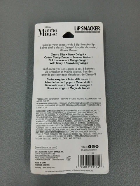 Lip Smacker Disney Minnie Mouse 8 Pack Lip Balm C19 2