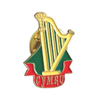 Wales - ST David - Cymru - Harp - Welsh Quality Enamel Lapel Pin Badge