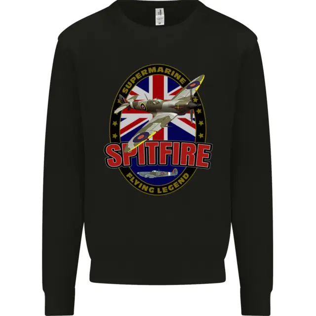 Supermarine Spitfire Flying Legend Kids Sweatshirt Jumper