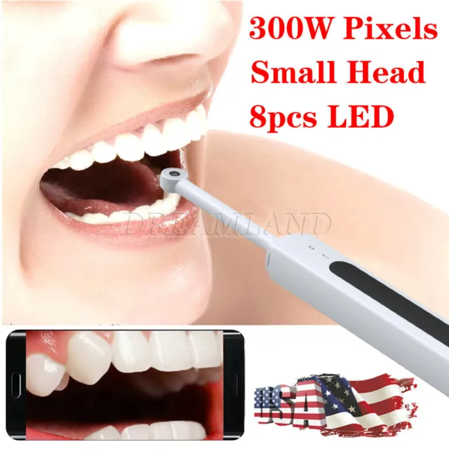 Dental Intra Oral Camera Wireless WIFI Dynamic Endoscope Photograph 3.0MP 8 LED