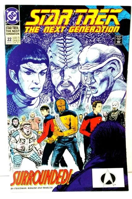 Star Trek The Next Generation #22 Surrounded 1991 Comic DC Comics VG