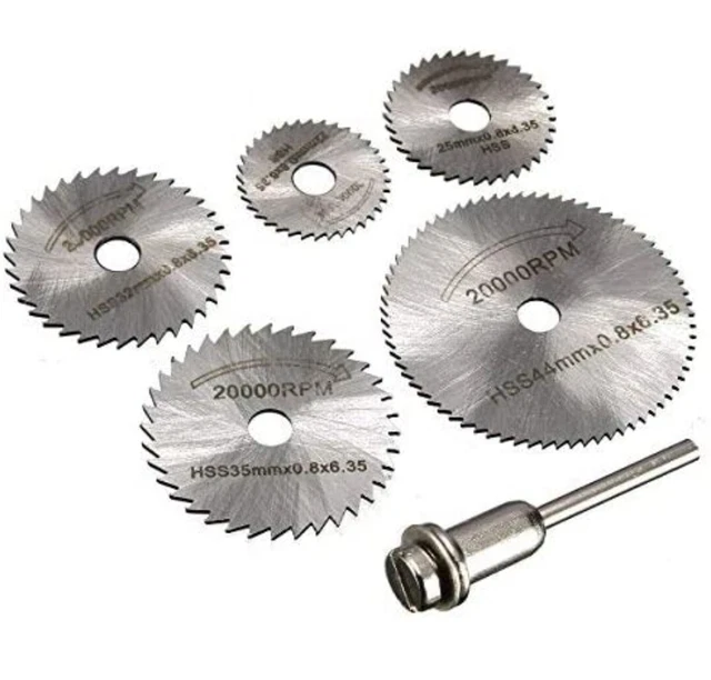 Dedso 6pcs set Mini HSS Circular Saw Blades Rotating Tool For Dremel Rotary Disc