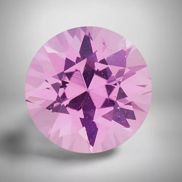 Pink Sapphire Round Cut Gemstone 1.81 Cts - 8 mm Calibrated Loose Gem