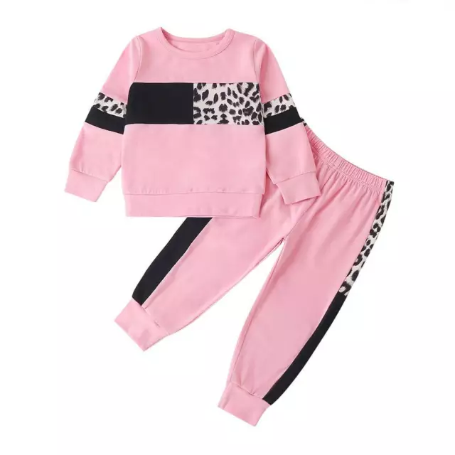 Kids Baby Girls Winter Long Sleeve Top Pants Tracksuit Set Casual Outfit Clothes
