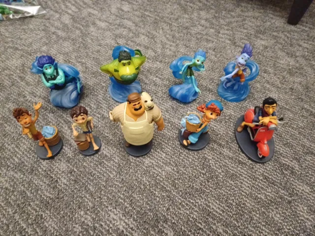 Disney Store Pixar Luca Deluxe Figures PVC Toy Set x 9