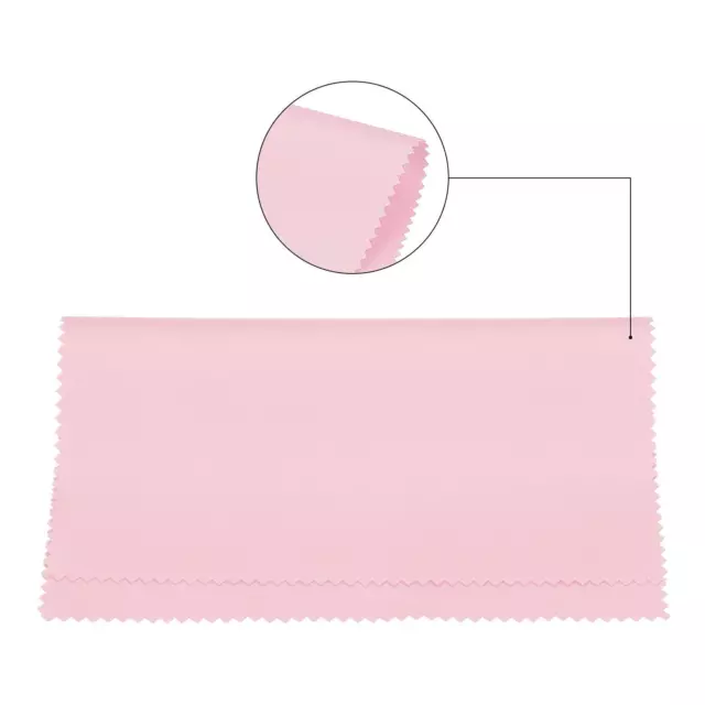 Microfibra Limpieza Paño 7"x6", 20pzs para Cámara Lente Gafas Pantallas, Rosa 3