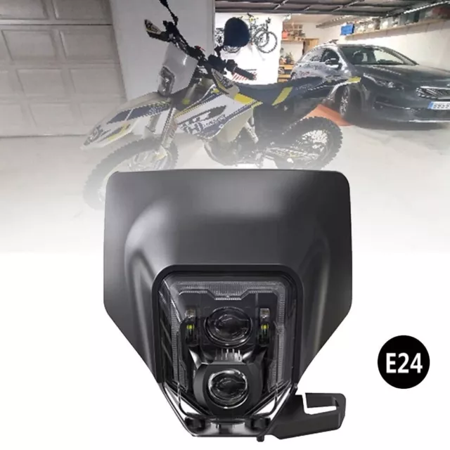 E24 Für Husqvarna 701 Supermoto 501 300 450 350 LED Scheinwerfer mit Verkleidung