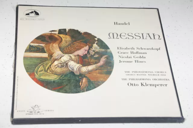 3LP Box Set HMV SAN 146-148 Otto Klemperer Handel Messiah 1965 ED1 NM