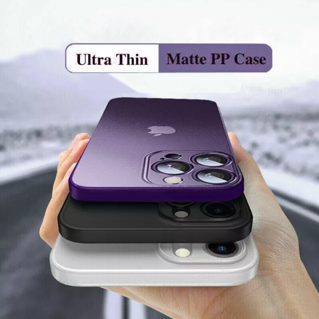 Hülle für iPhone 14 13 12 Pro Max 11 8 7 Ultra-thin Slim Handy Schutz Case Cover