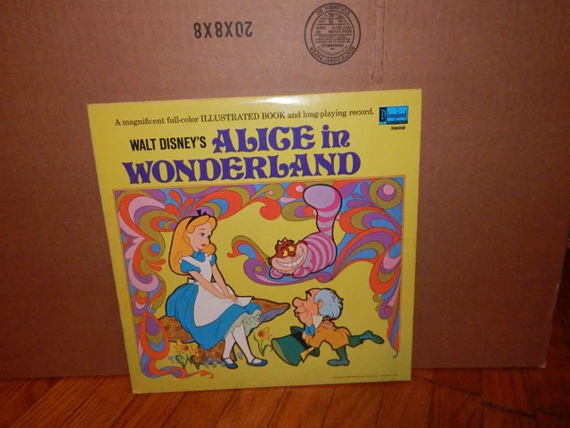 WALT DISNEYS Alice in Wonderland Read Along Record £23.86 - PicClick UK