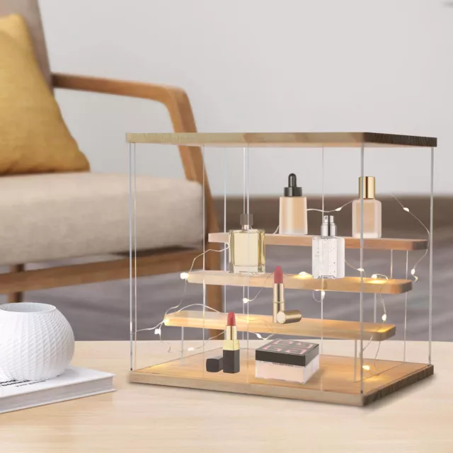 Display Case Counter-top Acrylic Storage Collectible Showcase Display Case US