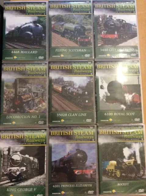 British Steam Railways DVD with MAGAZINE Issues 1-48 CHOOSE FROM LIST DeAGOSTINI