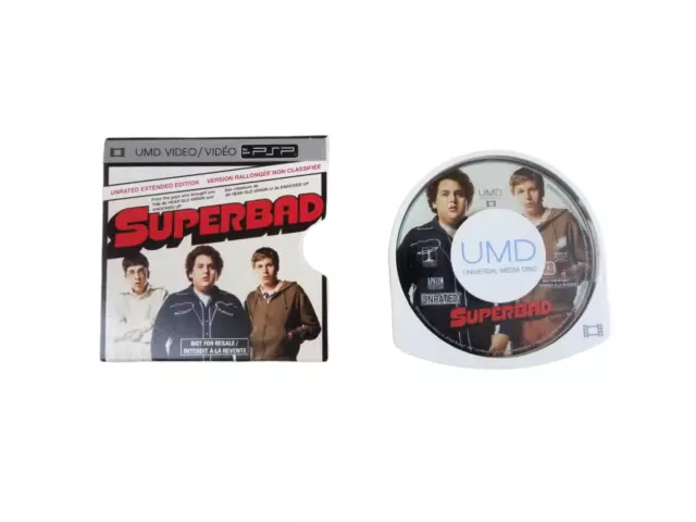 UMD Superbad Unrated and Extended Cut 2007 Video Game for PSP with Cover Bundle