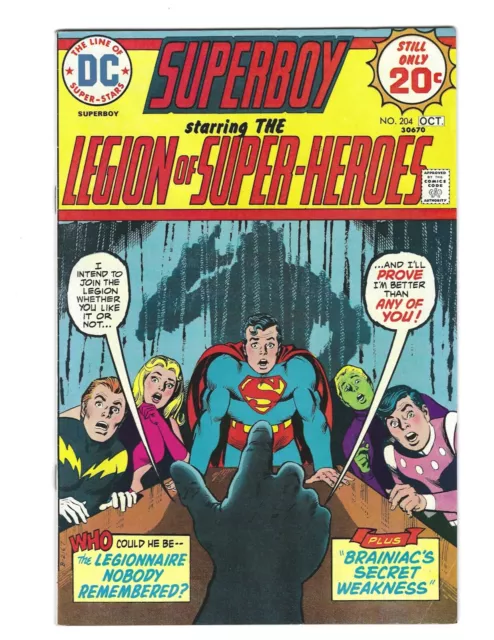Superboy and the Legion of Super-Heroes #204 DC 1974 VF Combine Shipping