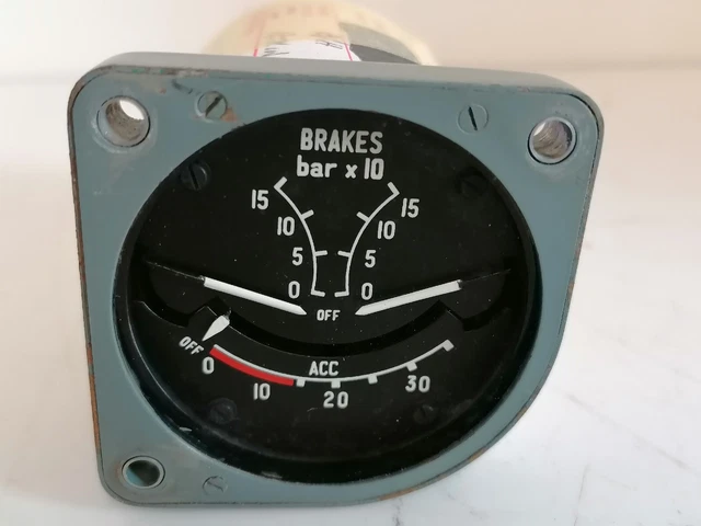 RAF Tornado GR1 Brake Pressure Gauge Nsn 6610-99-651456.