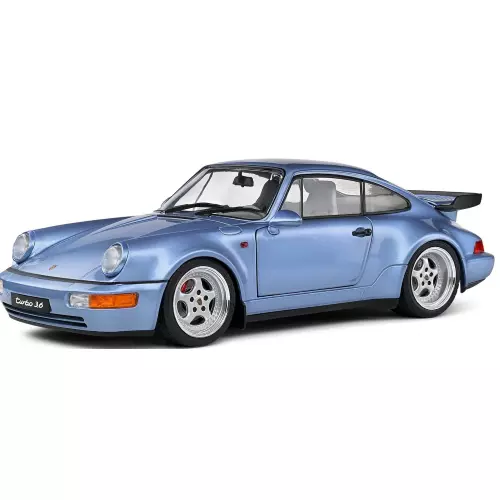Porsche 911 964 Turbo Coupe 1990 Metallic Light Blue 1:18