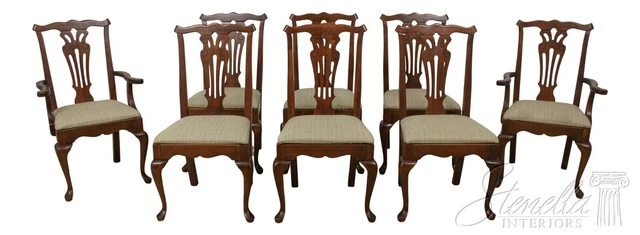 L57545EC: Set of 8 PENNSYLVANIA HOUSE Cherry Dining Room Chairs L57545EC: Set of 8 PENNSYLVANIA HOUSE Cherry Dining Room Chairs