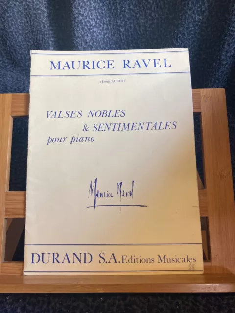 Maurice Ravel Valses nobles et sentimentales pour piano partition ed. Durand