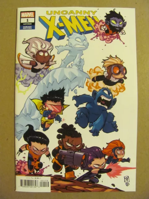 Uncanny X-Men #1 Marvel Comics 2018 Series Skottie Young Variant 9.4 Near Mint
