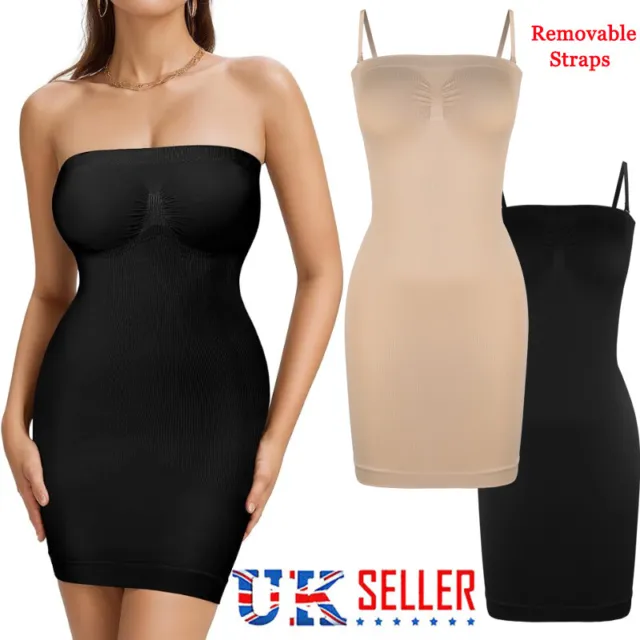 WOMEN SLIMMING BODY Shaper Shapewear Seamless Firm Slip Under Dress Tight  Skirts £11.79 - PicClick UK