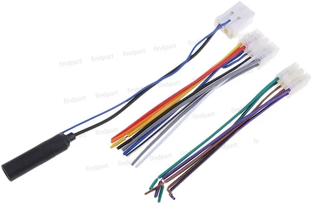 For Toyota OEM DVD CD Radio Stereo Install Power Speaker Wire Antenna Adapter