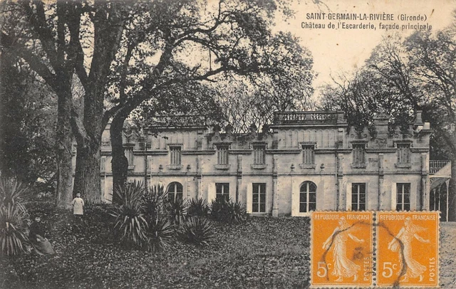 Cpa 33 Saint Germain La Riviere Chateau De L'escardie