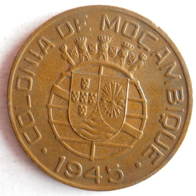 1945 MOZAMBIQUE ESCUDO - High Quality Collectible Coin - FREE SHIP - Bin #165