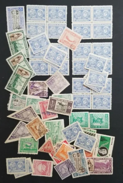 BOLIVIA Vintage  Used  Unused MH MNH  Stamp Lot T4343