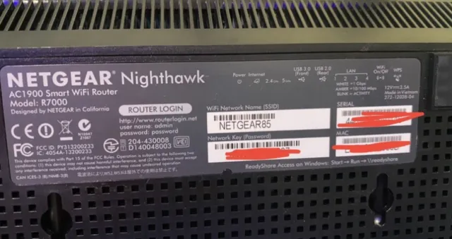 NETGEAR R7000-100PAS Nighthawk AC1900 1300 Mbps router wireless CA 3