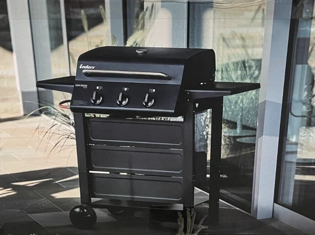 Enders® Gasgrill Evo 3 Diego Grillwagen Edelstahl-Brenner Grill Neu