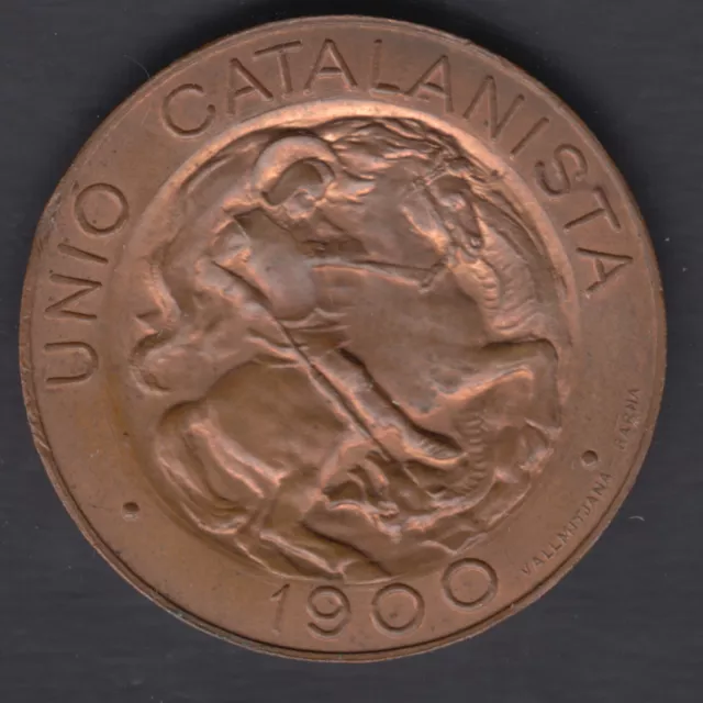 Moneda Unio Catalanista 10 Centimos 1900 - Barcelona - Ebc + - Cobre