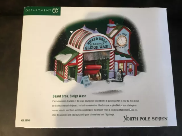 Department 56 "Beard Bros. Sleigh Wash" #56740 North Pole Series