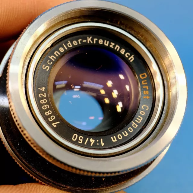 Schneider Kreuznach Durst Componon 50mm 1:4 LENS, Threaded Mount With C Mount