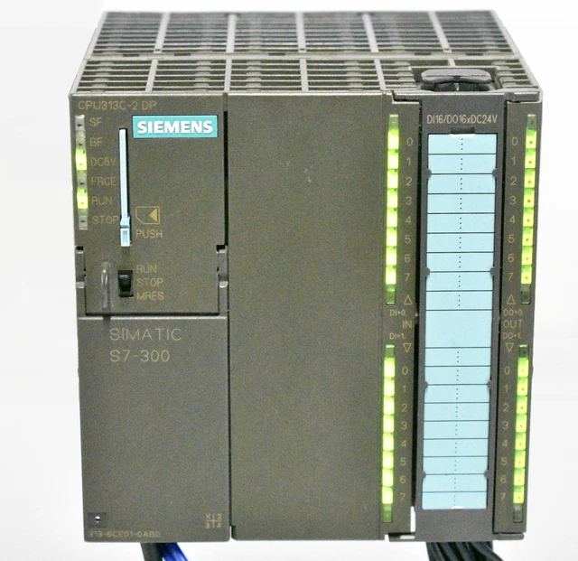 Siemens Simatic S7 300 CPU 313C-2DP DI DO  SPS PLC 6ES7 313-6CE01-0AB0 -used-