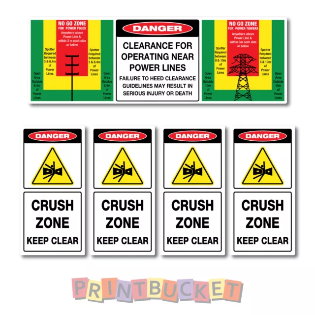 Truck With Mounted Crane risk assessment safety sticker kit hiab palfinger 2