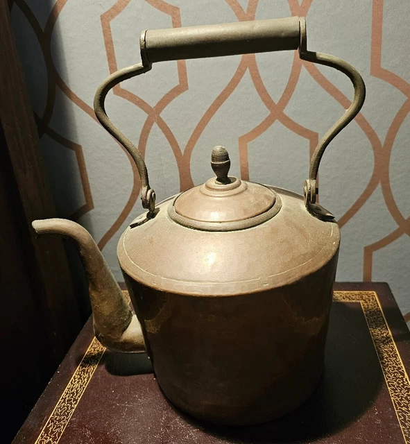 Large Vintage Copper Kettle