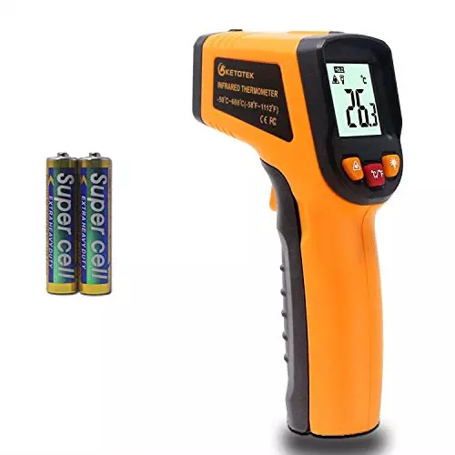 KETOTEK Laser Thermometer Gun Infrared Thermometer Digital Non Contact Food