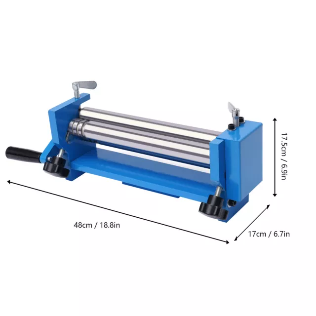 300mm SJ 300 Manual Slip Roll Rolling Bender Round Steel Plate Bending Machine