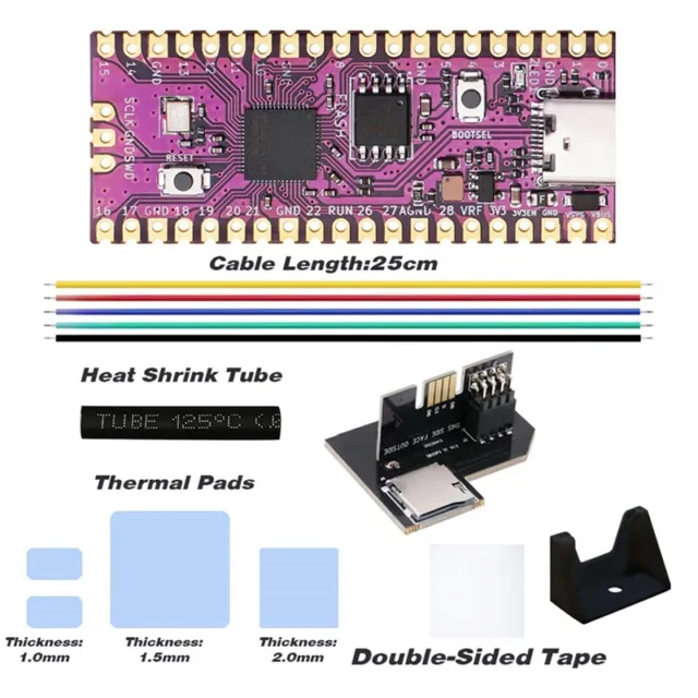 Per Raspberry Picoboot Board Kit + SD2SP2 PRO RP2040 Dual-Core 264KB SRAM + 16M G8F8