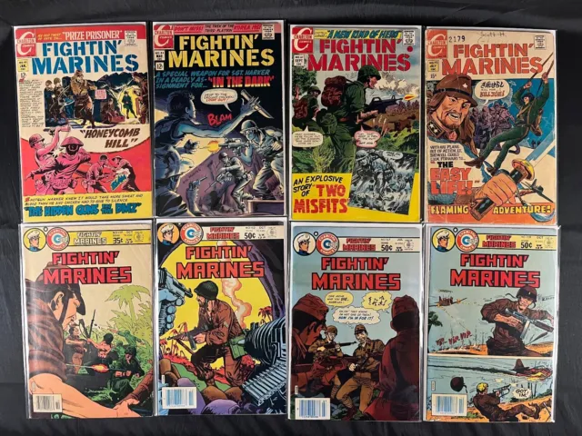 Lot of 11 Fightin' Marines btw #83 & #175 Charlton Comics 1968-84 VF