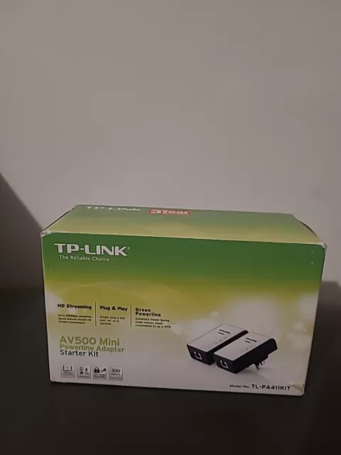 Powerline Ethernet Adapter-  TP-Link AV500 500Mbps - Nano Twin Pack TL-PA411KIT