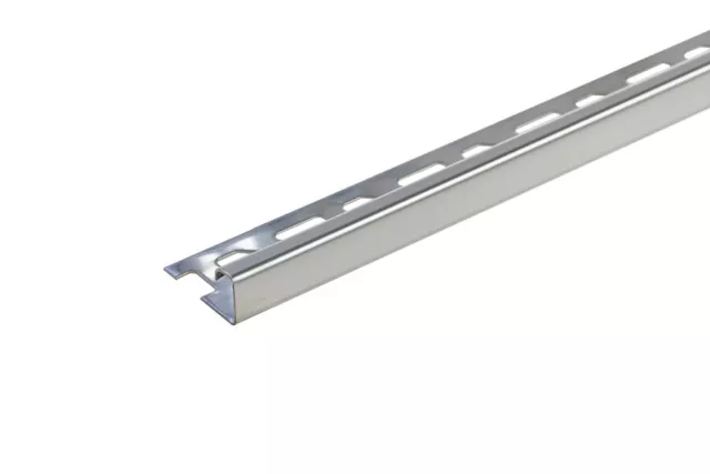 Cezar Square Corner Profile for 1/2" Thick Tile, 8-1/6' (98") L Cezar Square Corner Profile for 1/2" Thick Tile, 8-1/6' (98") L