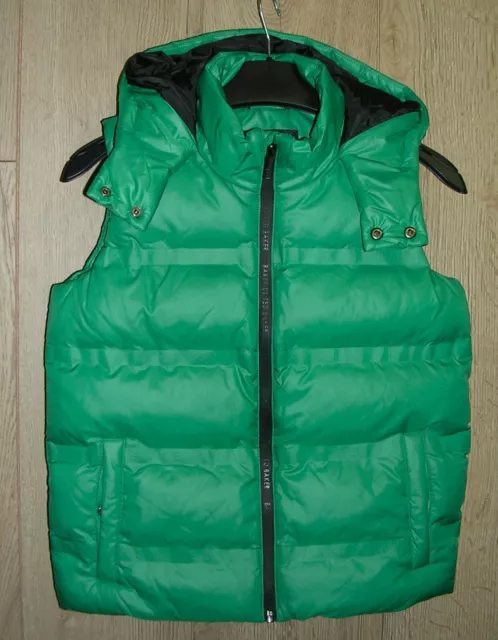 Ted Baker Boys Green Fleece Lined Bodywarmer Gilet Jacket Coat Age 9 134cm